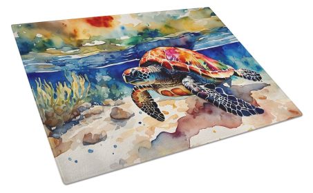 NEW Loggerhead Sea Turtle Glass Cutting Board Decorative Tempered Glass Kitchen Cutting and Serving Board Large Size Chopping Board