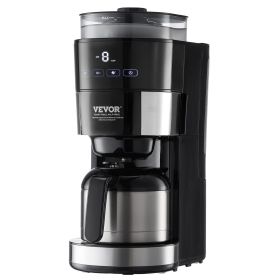 VEVOR 8-Cup Coffee Maker Drip Coffee Machine with 3 Brew Strength Control