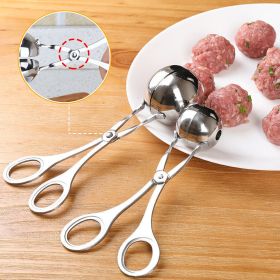 Stainless Steel Meatball Maker Clip Fish Meat Ball Rice Ball Making Mold Form Tool Kitchen Accessories Gadgets Cuisine (size: L)